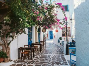 Greek island-street view